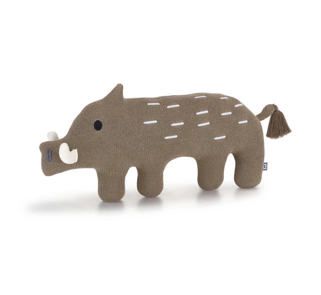 Wildschwein Stofftier für Hunde. Gefertigt aus Polyester, ideal zum Kuschel und Spielen.