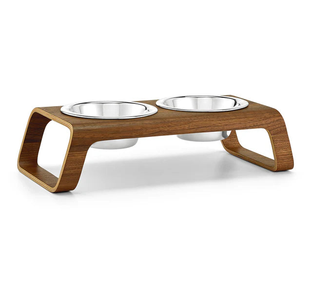 Desco – Der elegante Holz-Napfständer für Hunde