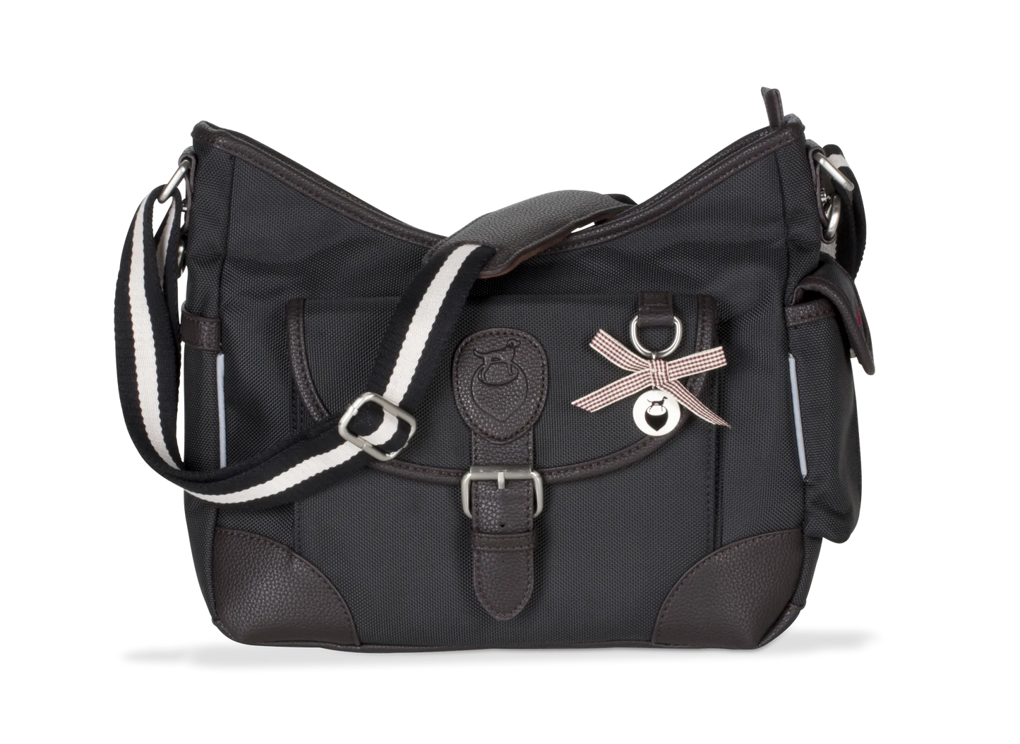 Hochwertige Tasche mit vielen Details für Hundebesitzer in schwarz.