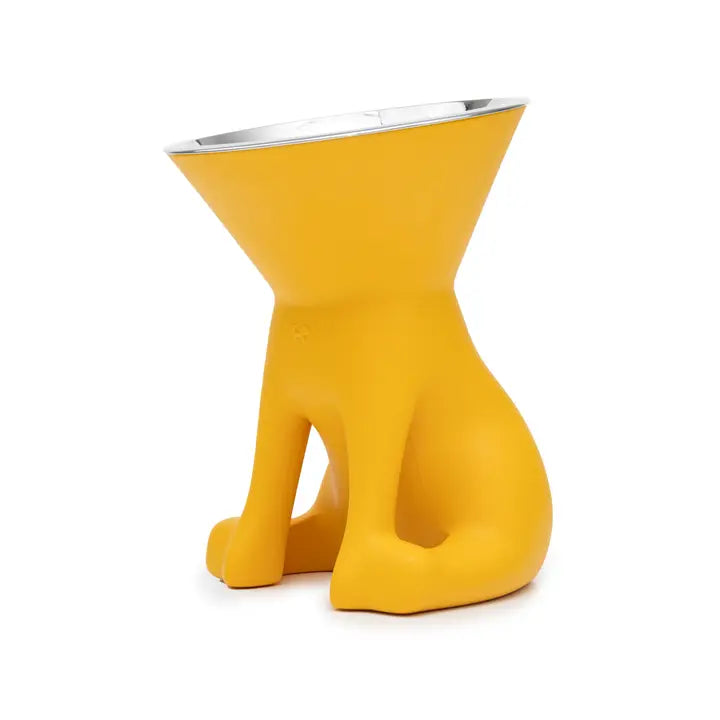 Stilvoller hochgezogener Hundenapf für eine ergonomische Fresshaltung