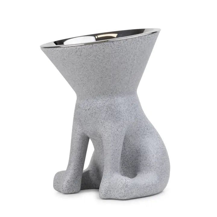 Stilvoller hochgezogener Hundenapf für eine ergonomische Fresshaltung
