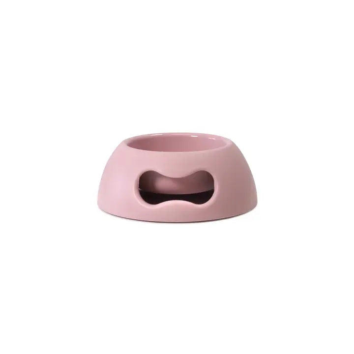 Kleiner Napf, stilvoll und umweltfreundlich für Hunde und Katzen geeignet. Farbe rosa