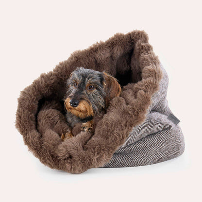 Kuschelsack für Hunde Loden  - ein kleines Versteck für große Kuschelfans