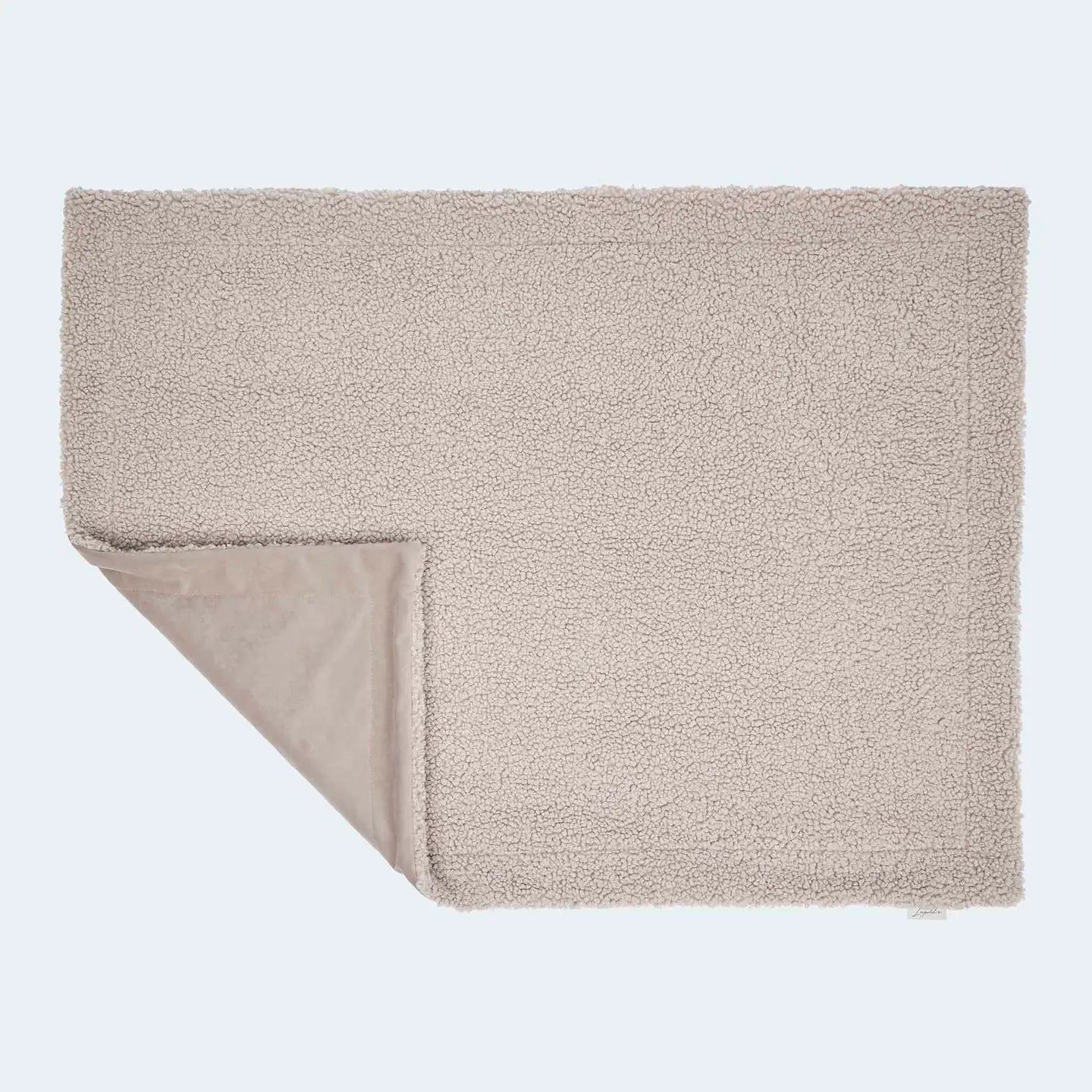 Hundedecke Curly beige