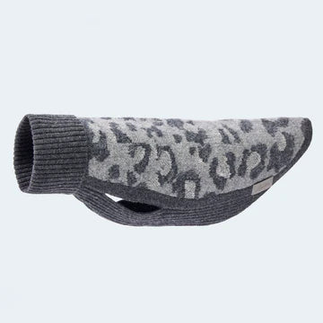 Strickpullover mit Leoparden-Muster für Dackel und kleine Hunde