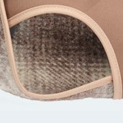 Lodenmantel aus Wolle Karo Braun