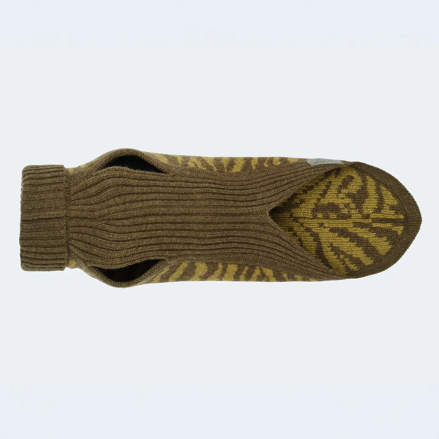 Strickpullover mit Zebra-Muster für Dackel und kleine Hunde