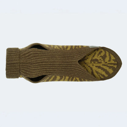 Strickpullover mit Zebra-Muster für Dackel und kleine Hunde