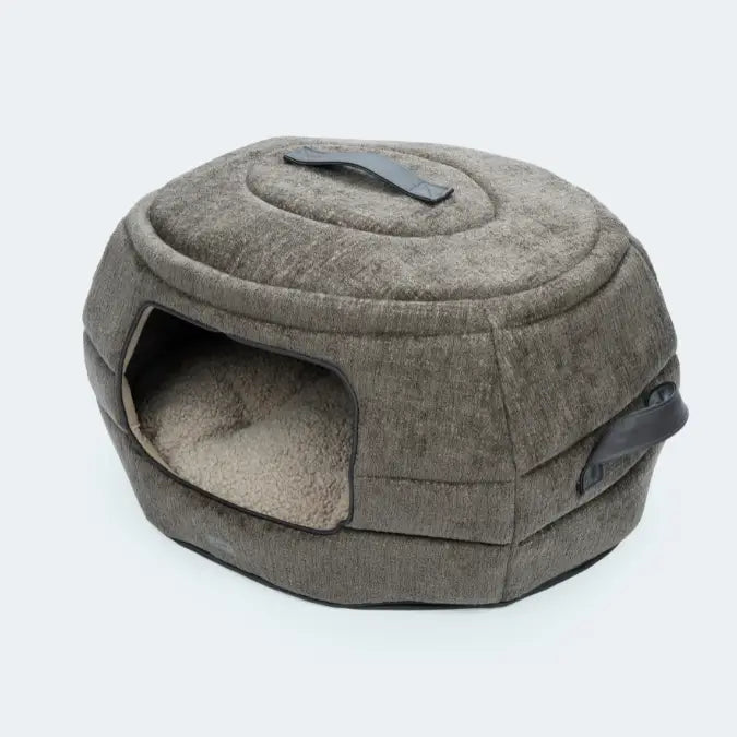 2-in-1 Hundehöhle & Hundebett "Alpin" für Dackel und kleine Hunde