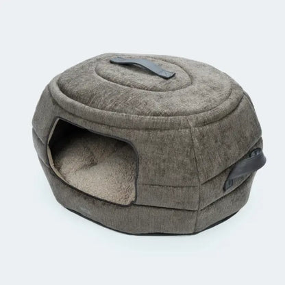2-in-1 Hundehöhle & Hundebett "Alpin" für Dackel und kleine Hunde