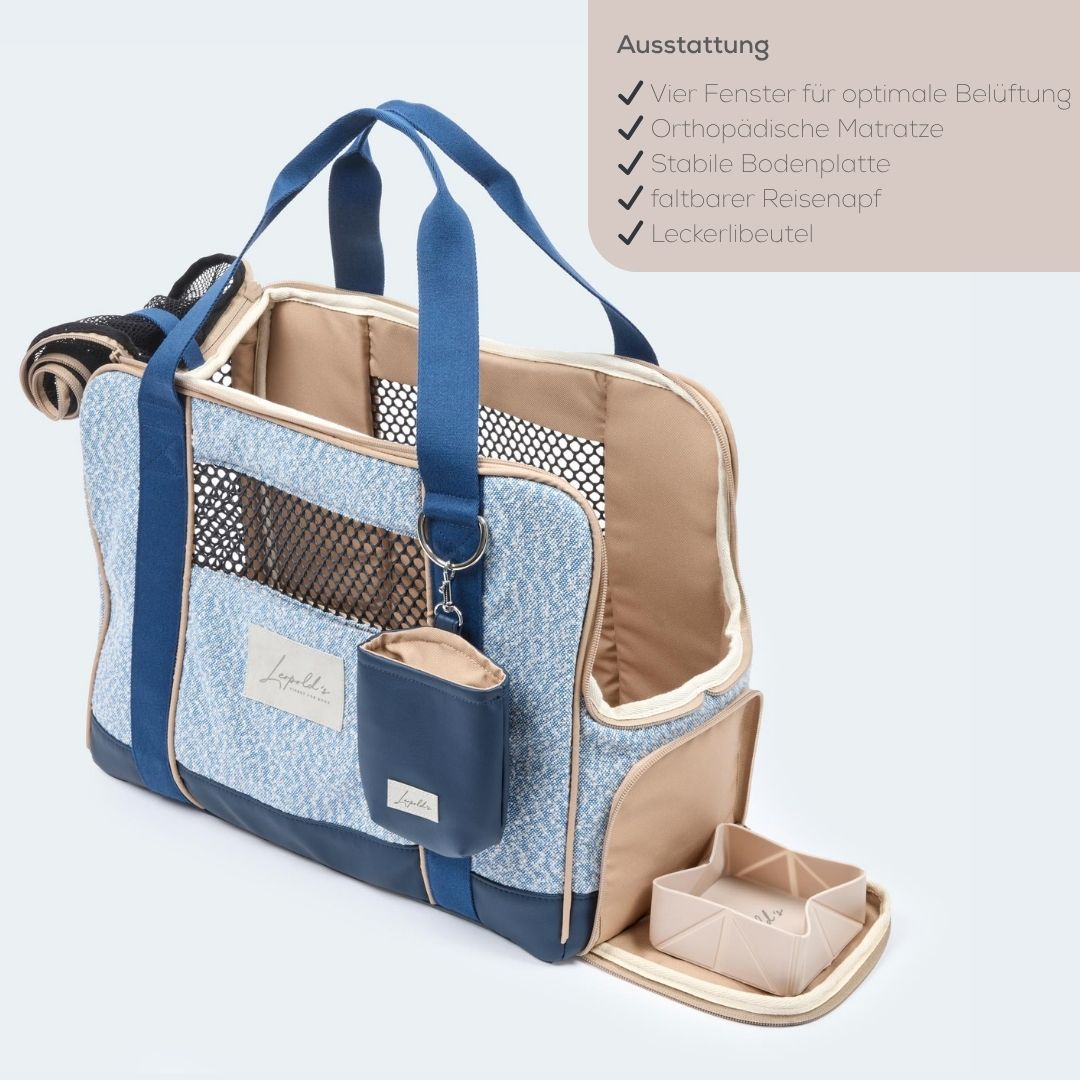 Sommer-Edition Flugtasche für Dackel & kleine Hunde - Orthopädisch