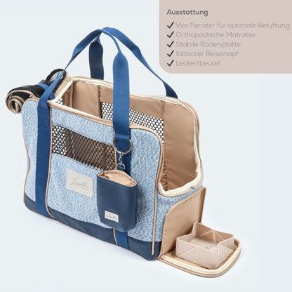 Sommer-Edition Flugtasche für Dackel & kleine Hunde - Orthopädisch
