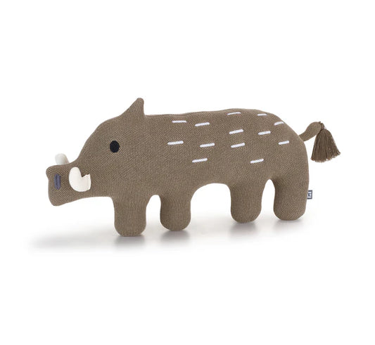 Wildschwein Stofftier für Hunde. Gefertigt aus Polyester, ideal zum Kuschel und Spielen.