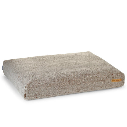 Rechteckige Hundematratze von MiaCara in der Farbe Greige