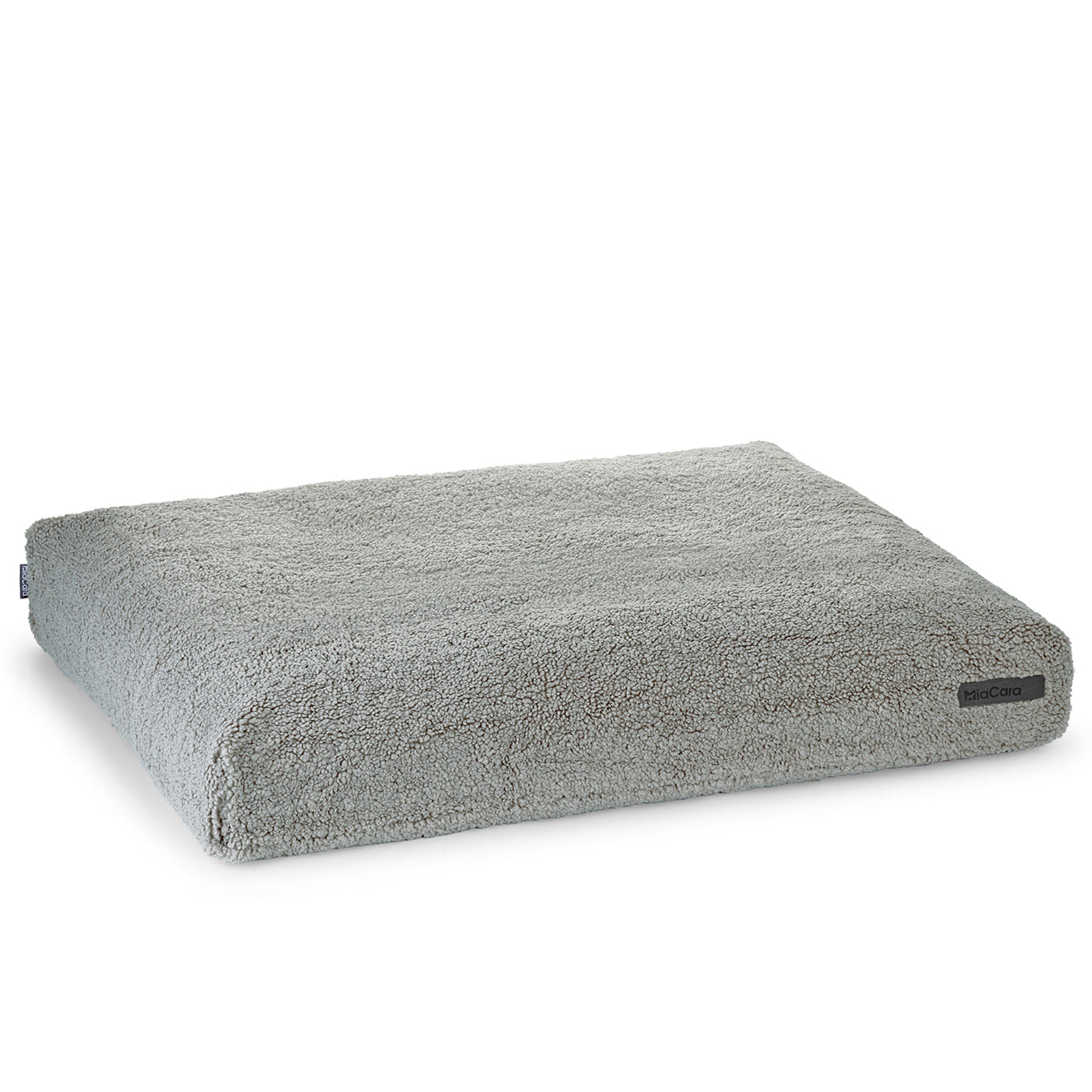 Rechteckige Hundematratze von MiaCara in der Farbe Kiesel/Hellgrau
