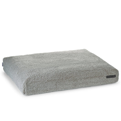 Rechteckige Hundematratze von MiaCara in der Farbe Kiesel/Hellgrau