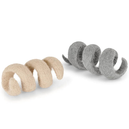 Stilvolles Spiralenspielzeug für Katzen von MiaCara. Fördert den Spielsinn der Katzen.