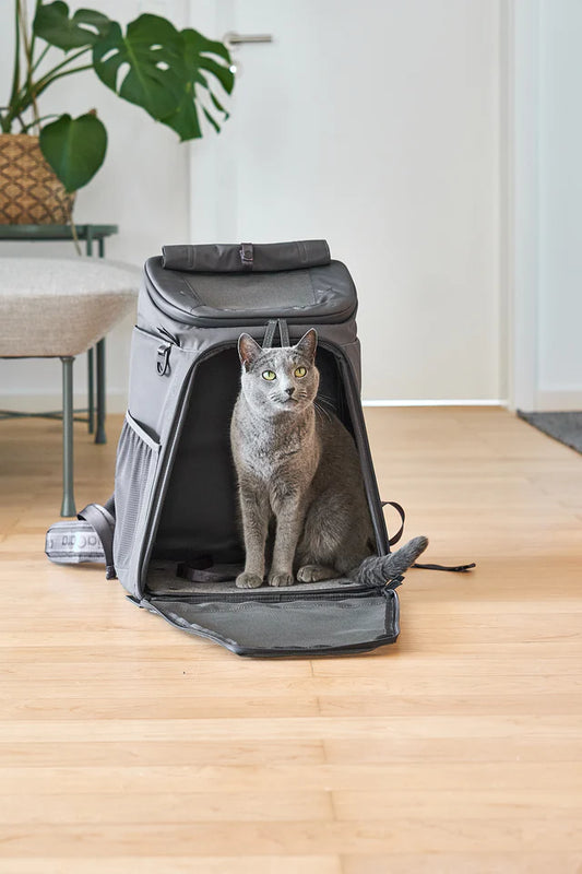 Der bequeme Zaino Katzenrucksack perfekt für aktive Katzenbesitzer. Aus robustem Polyester.