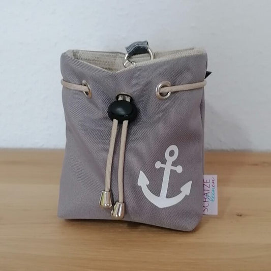 Leckerliebeutel grau Anker