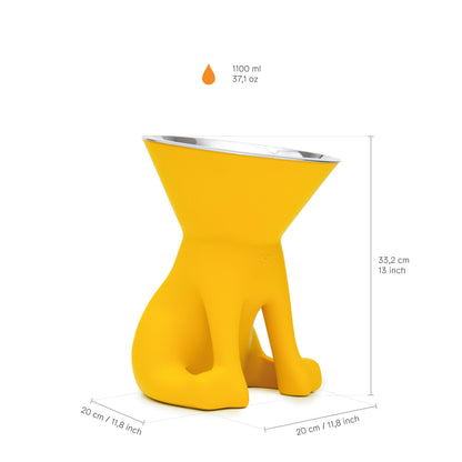 Stilvoller erhöhter Hundenapf für eine ergonomische Fresshaltung