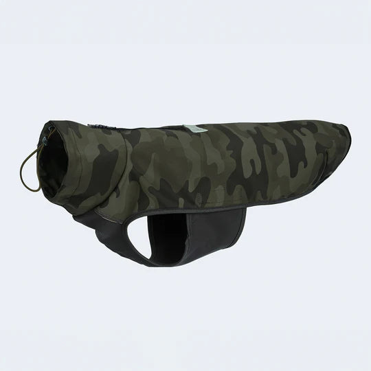 Hundemantel Windbreaker Camouflage dunkelgrün