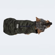 Hundemantel Windbreaker Camouflage dunkelgrün